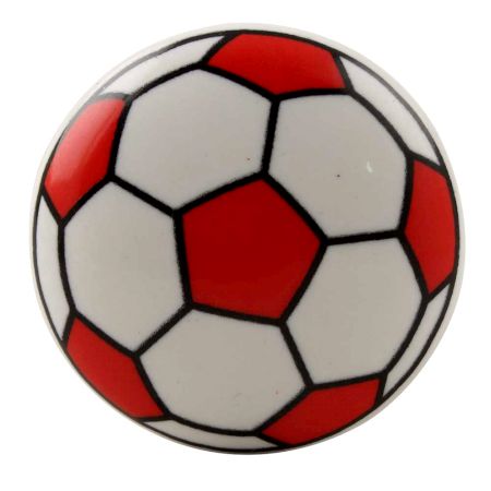 Red Football Pattern Ceramic Wine Stopper 